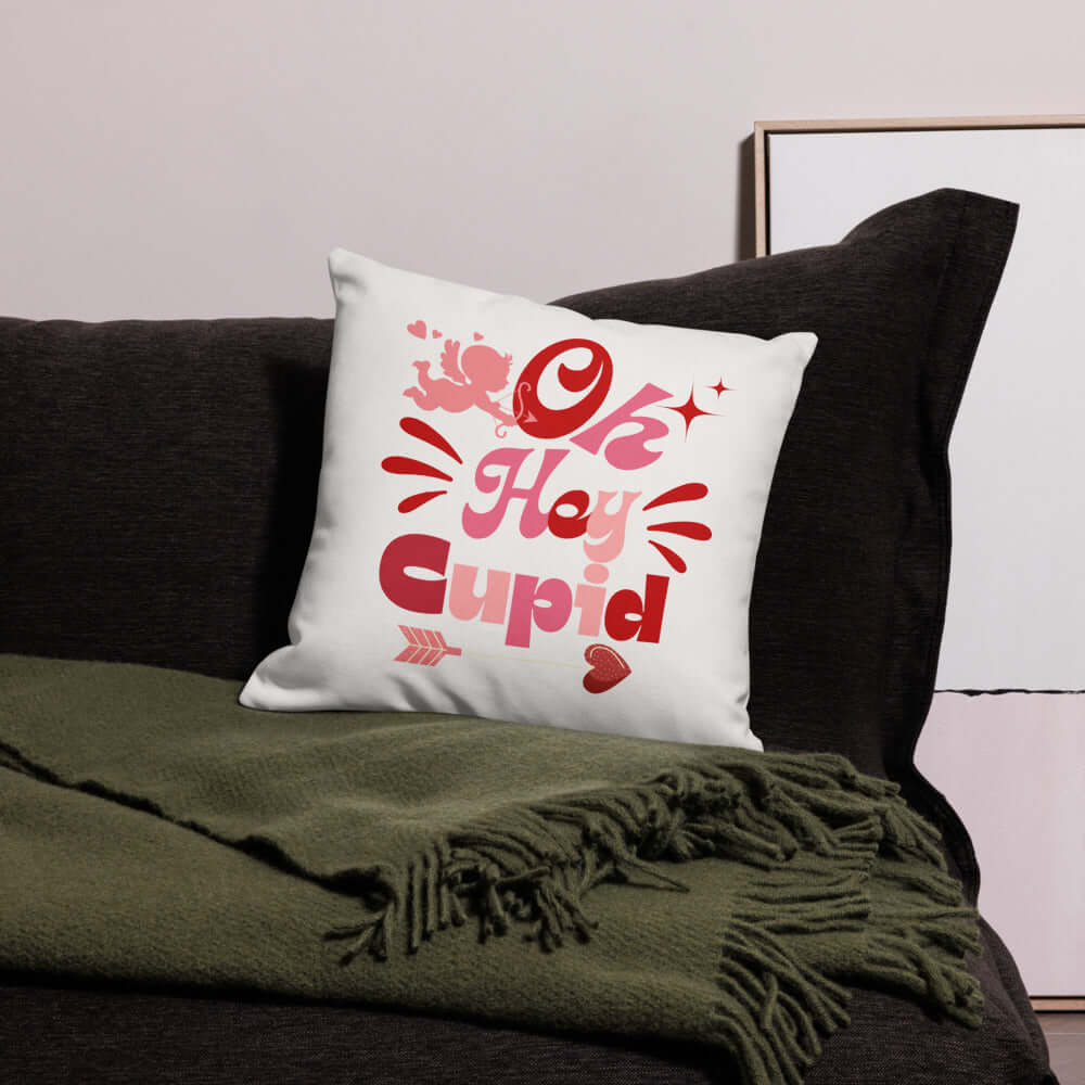 Oh Hey Cupid Premium Throw Pillow Accent Cushion, Throw Pillows, $ 45.00, A Moment Of Now™