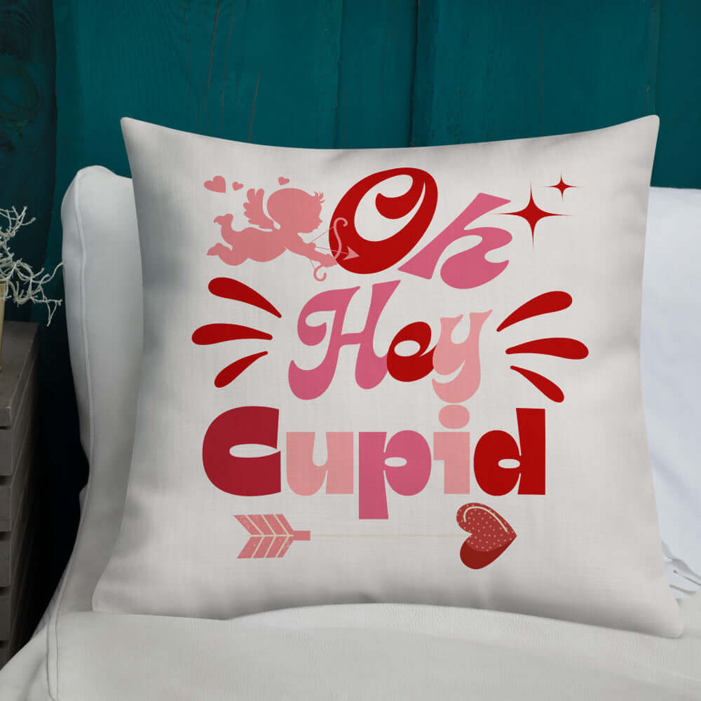 Oh Hey Cupid Premium Throw Pillow Accent Cushion, Throw Pillows, $ 45.00, A Moment Of Now™