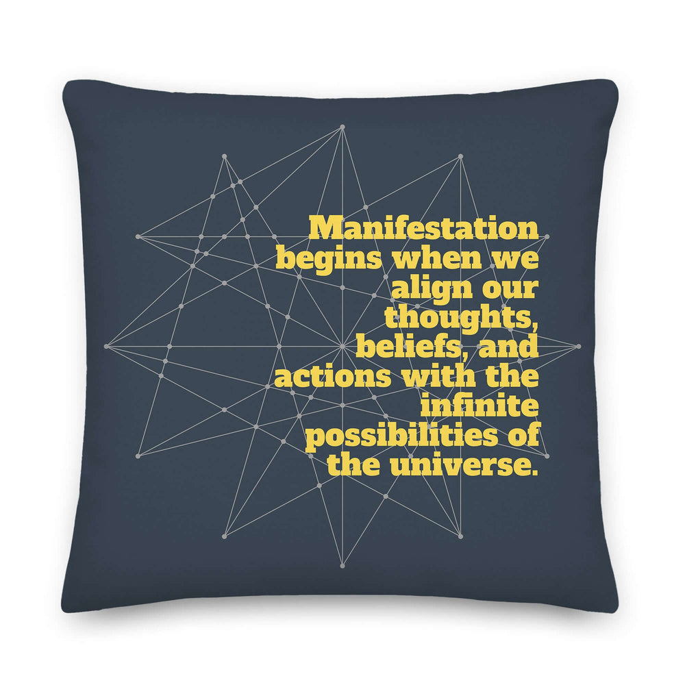 Manifestation Inspiration Quote Throw Pillow, Throw Pillows, $ 65.00, A Moment Of Now™