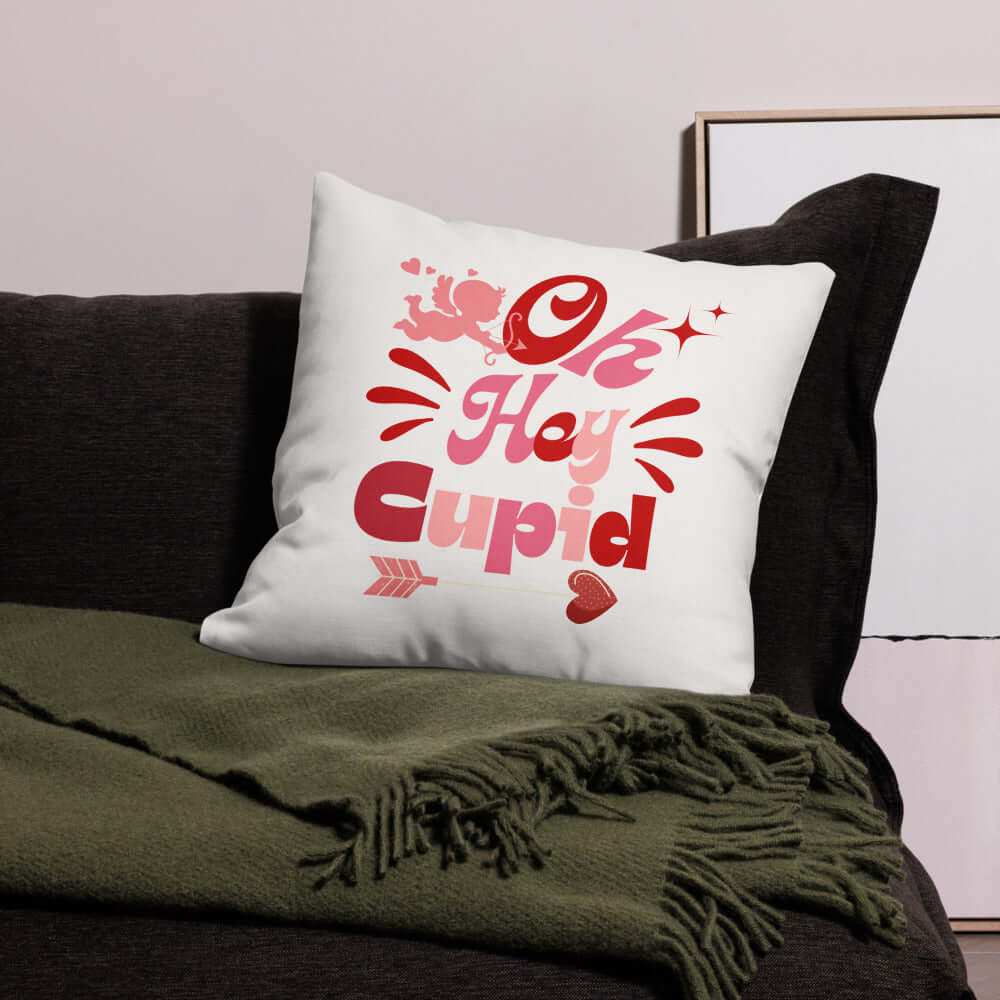 Oh Hey Cupid Premium Throw Pillow Accent Cushion, Throw Pillows, $ 45.00, A Moment Of Now™