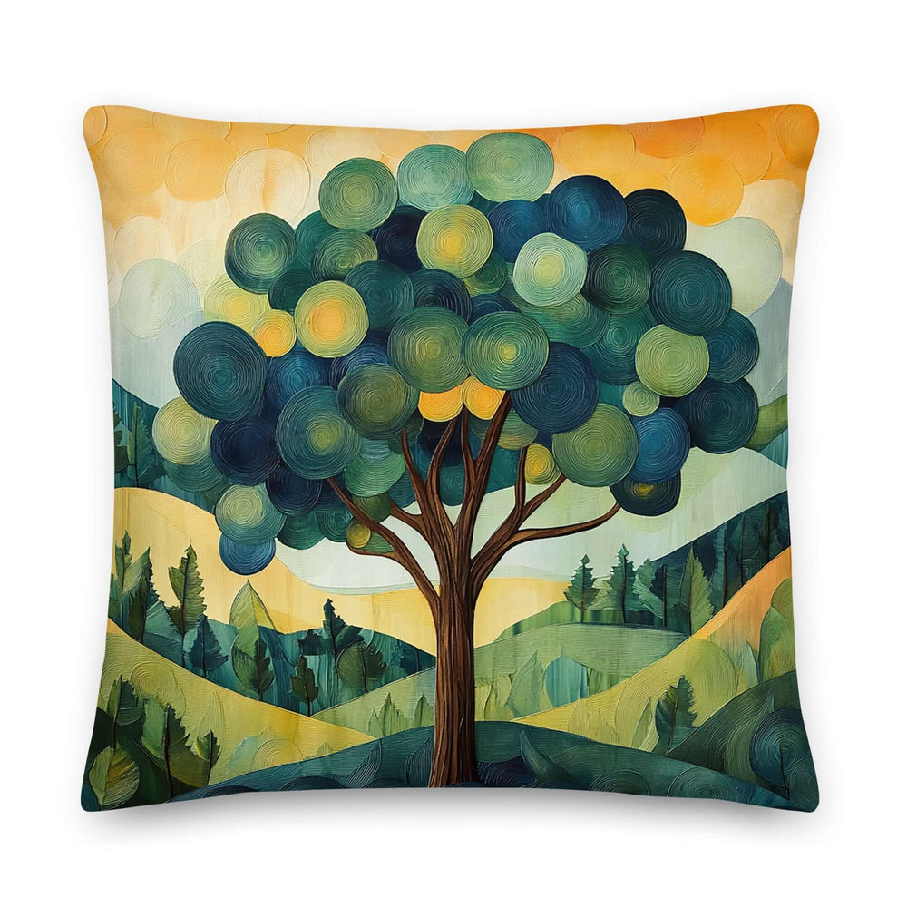 Serene Forest Tree Throw Pillow – Nature's Calm Accent, Throw Pillows, $ 59.00, A Moment Of Now™