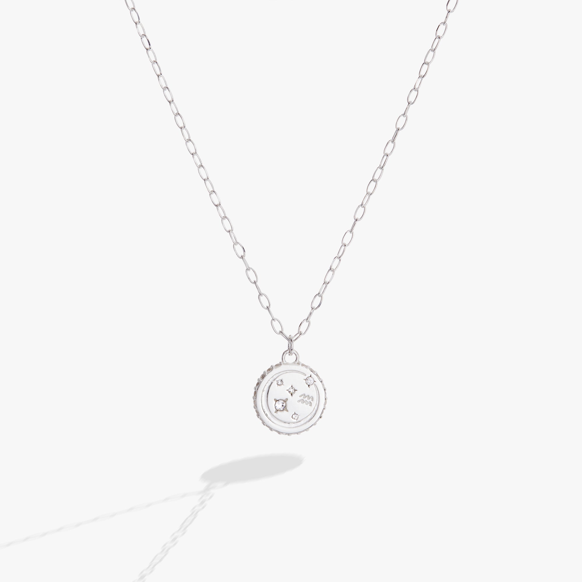 Aquarius Zodiac Precious Necklace, Necklaces, $ 88.00, A Moment Of Now™