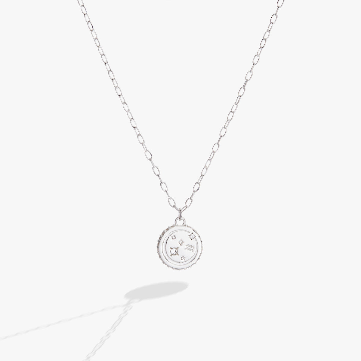 Aquarius Zodiac Precious Necklace, Necklaces, $ 88.00, A Moment Of Now™