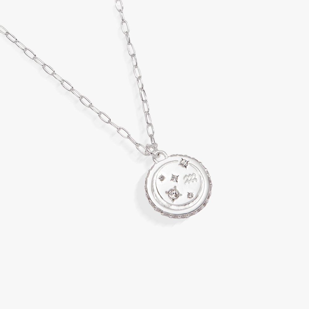Aquarius Zodiac Precious Necklace, Necklaces, $ 88.00, A Moment Of Now™