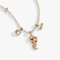 Aquarius Zodiac Charm Cluster Necklace, Necklaces, $ 54.00, A Moment Of Now™