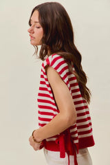Stripe Star Patch 4th Of July Side Tie Vest Top | Boutique In USA, Vests, $ 49.00, A Moment Of Now™