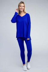 Brushed DTY Microfiber Loungewear Set, ZENANA, $ 36.95