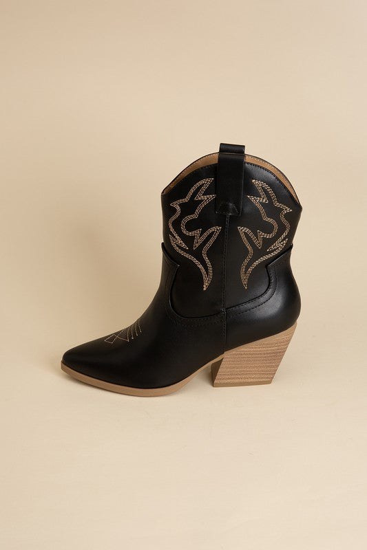 Shop BLAZING-S Western Cowboy Boots in Black / Gray | Boutique Shoes, Western Boots, USA Boutique