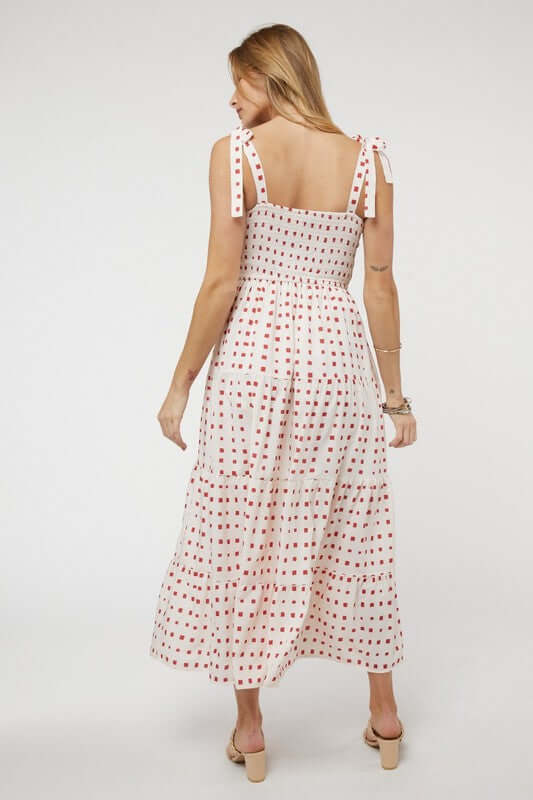 Printed Smocked Ruffle Maxi Dress, Davi & Dani, $ 68.95