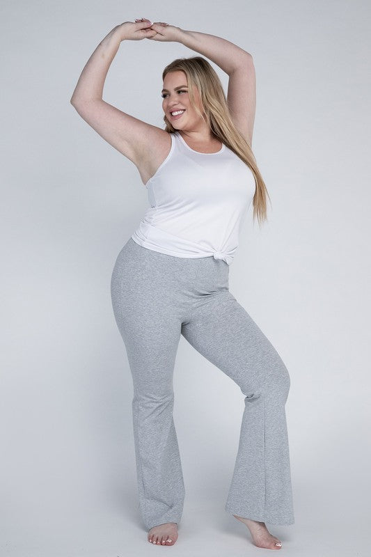 Plus Size Everyday Comfy Flare Stretchy Pants