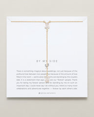 By My Side Pear Cut Lariat Necklace