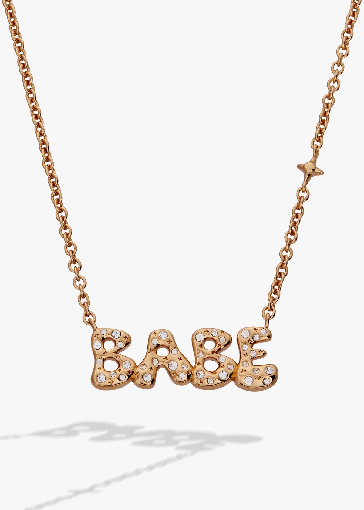 'Babe' Bubble Crystal Pendant Necklace