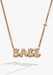 'Babe' Bubble Crystal Pendant Necklace