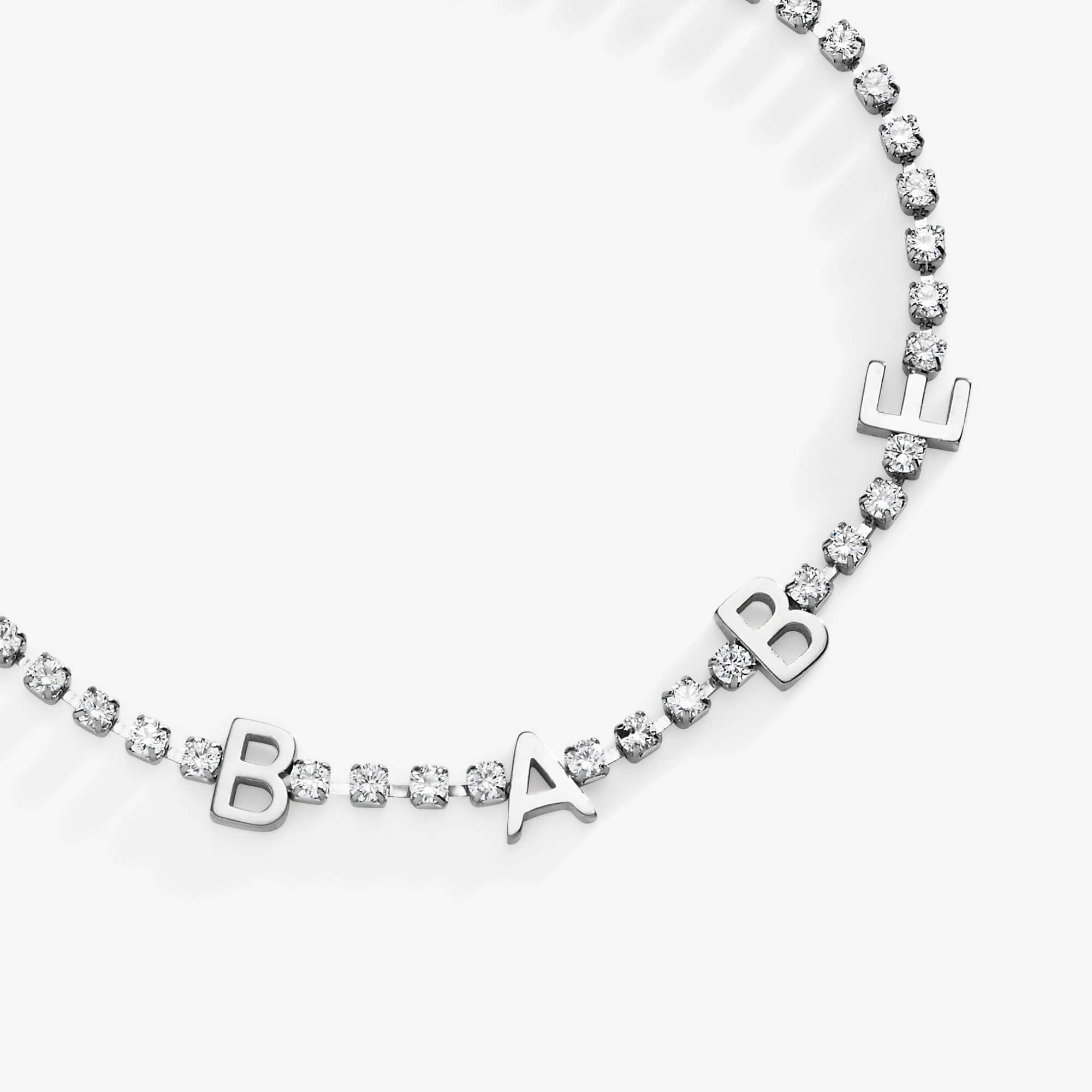 "Babe" Crystal Tennis Bracelet, Bracelets, $ 38.00, A Moment Of Now™