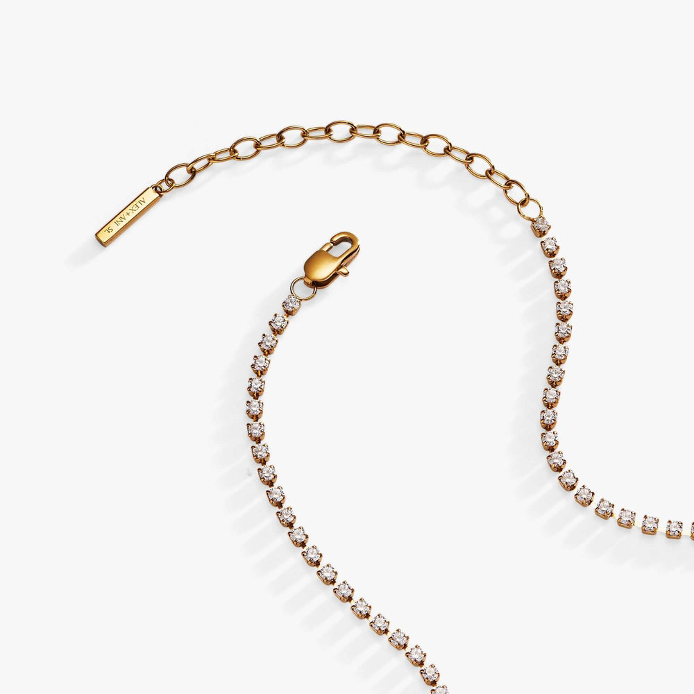 “Babe” Crystal Tennis Necklace, Necklaces, $ 48.00, A Moment Of Now™