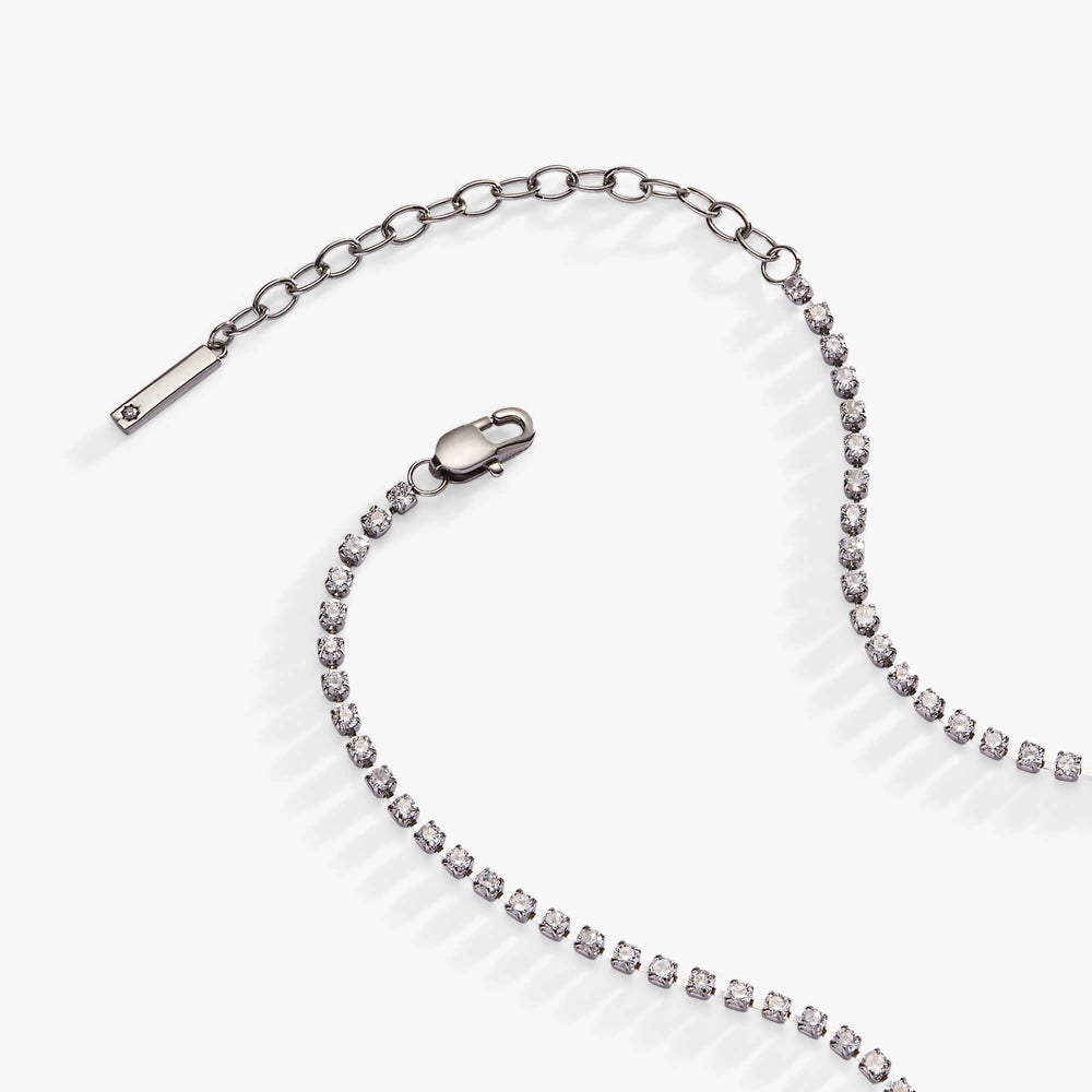 “Babe” Crystal Tennis Necklace, Necklaces, $ 48.00, A Moment Of Now™