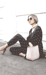 Baby Cacti Wrap Jumpsuit in Black & Ivory | Boutique In USA, Jumpsuits, $ 150.00, A Moment Of Now™