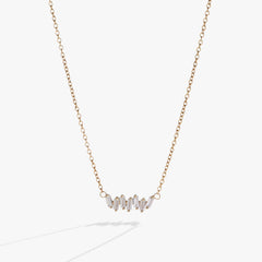 Crystal Baguette Bar Necklace, Necklaces, $ 39.90, A Moment Of Now™