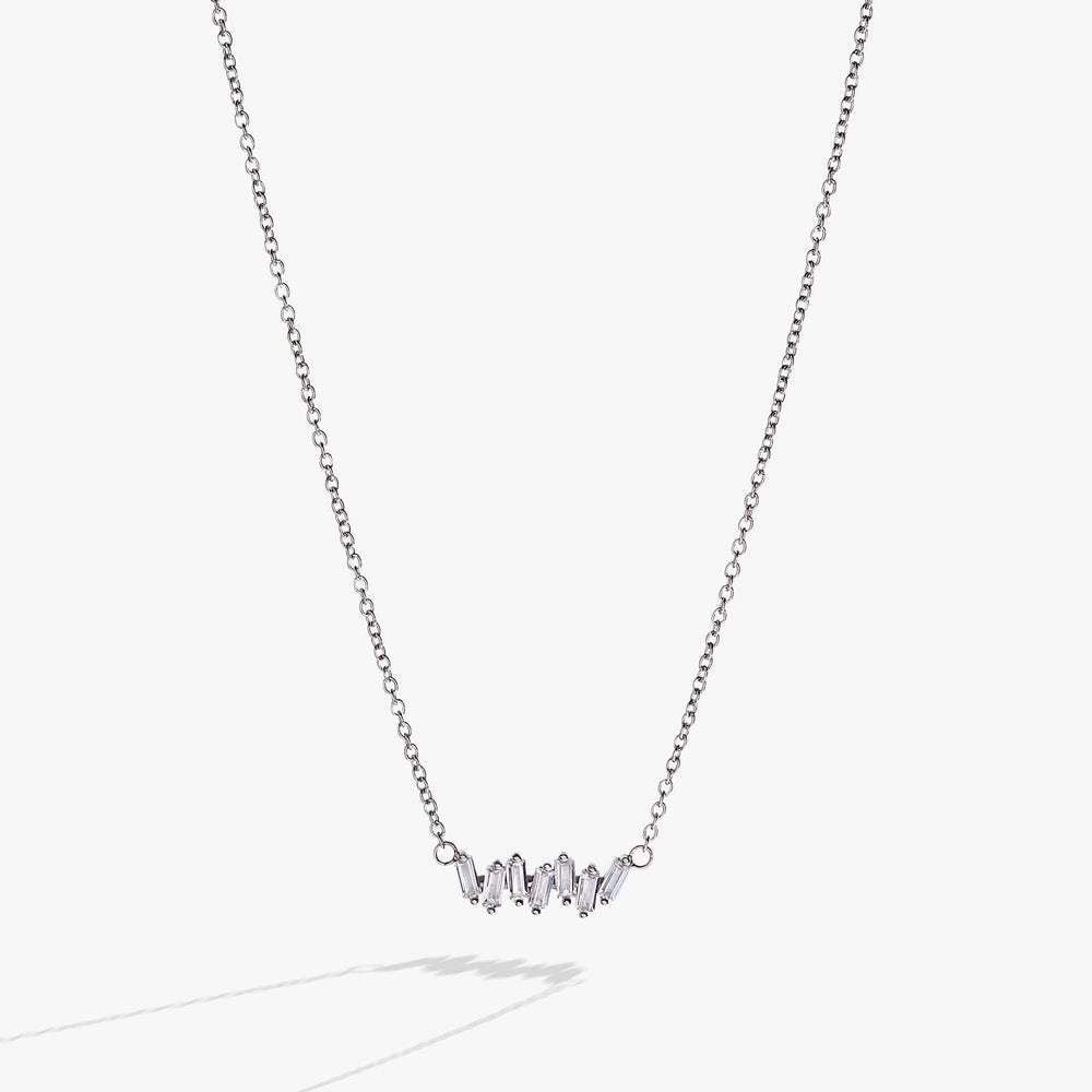 Crystal Baguette Bar Necklace, Necklaces, $ 39.90, A Moment Of Now™