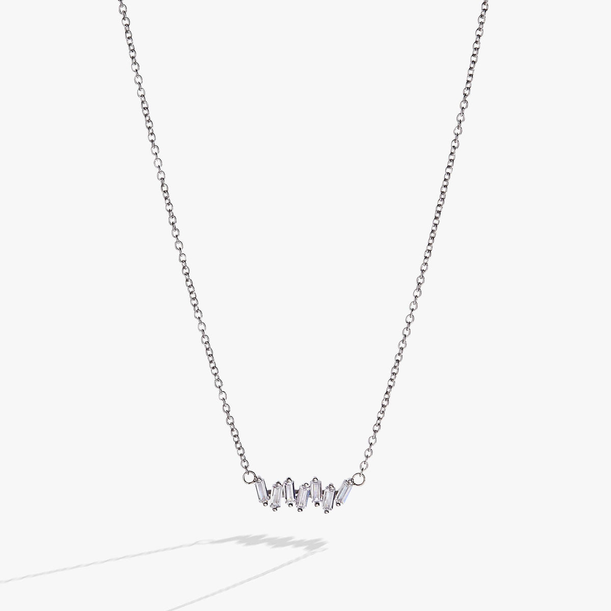 Crystal Baguette Bar Necklace, Necklaces, $ 39.90, A Moment Of Now™
