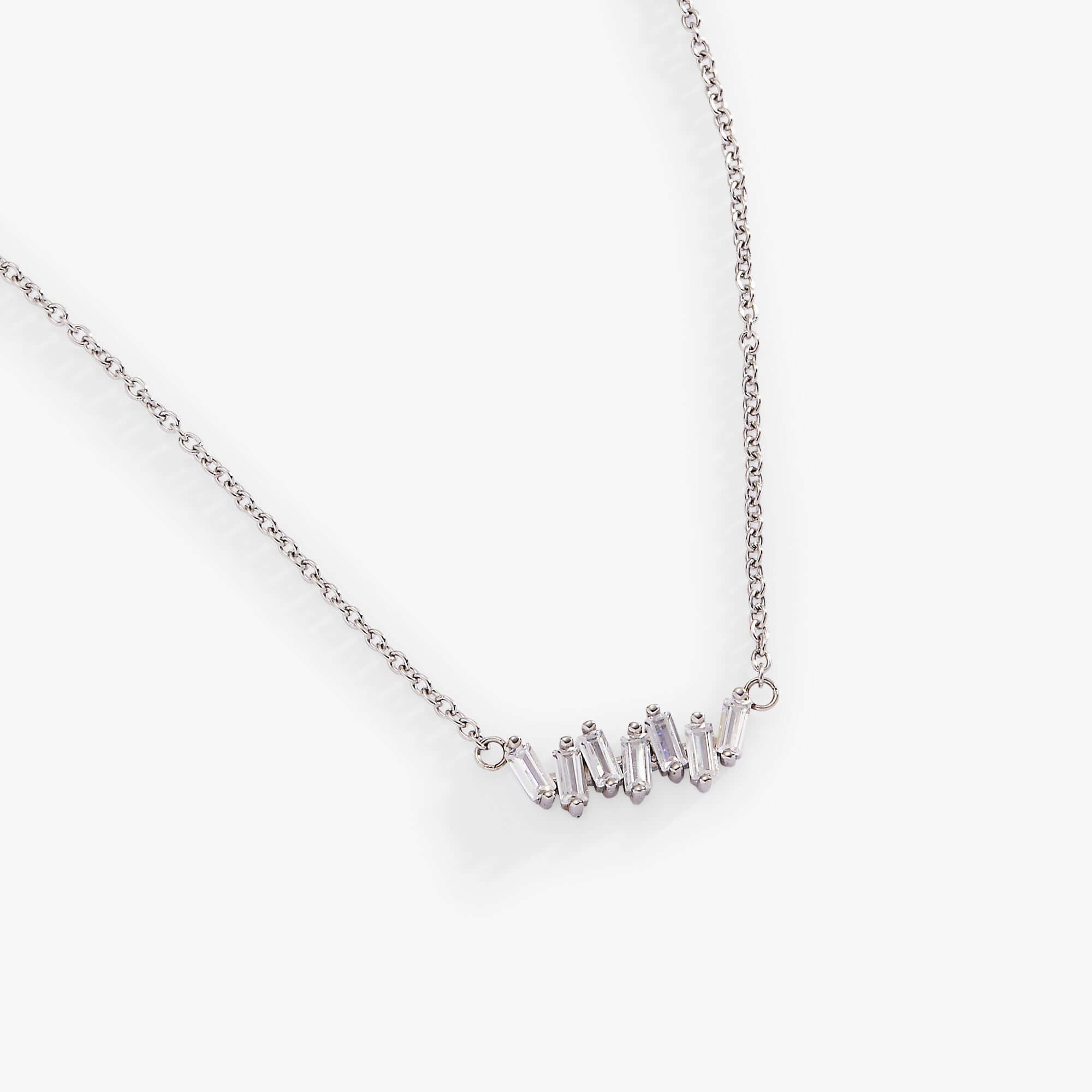 Crystal Baguette Bar Necklace, Necklaces, $ 39.90, A Moment Of Now™