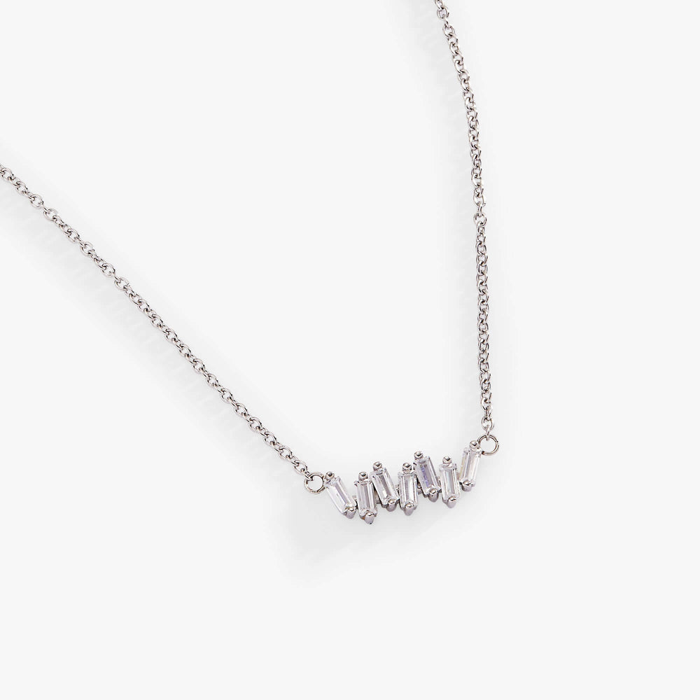 Crystal Baguette Bar Necklace, Necklaces, $ 39.90, A Moment Of Now™