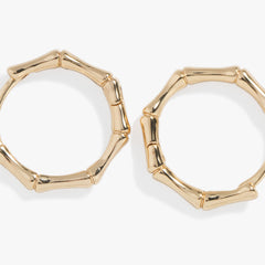 Bamboo Huggie, Earrings, $ 28.00, A Moment Of Now™