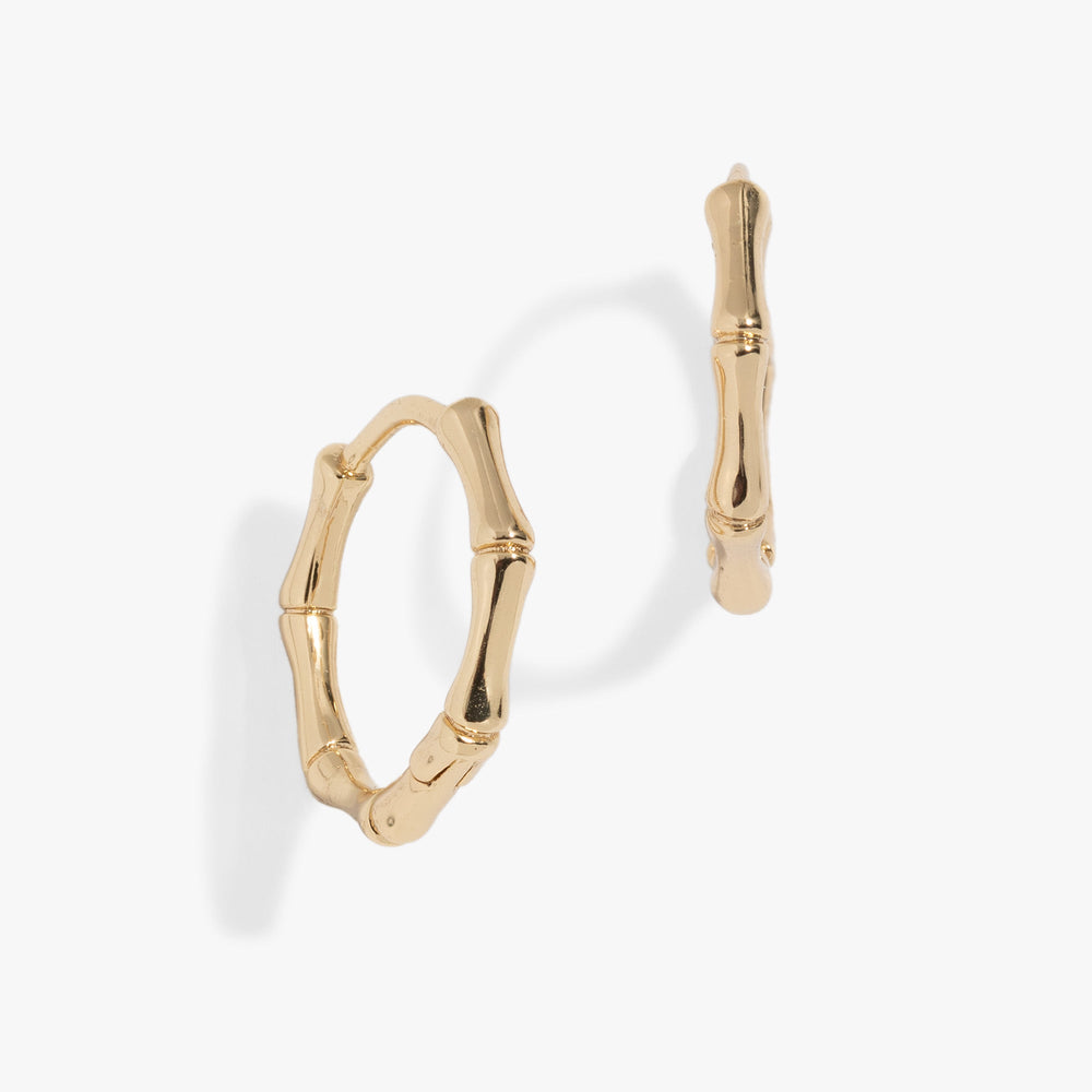 Bamboo Huggie, Earrings, $ 28.00, A Moment Of Now™