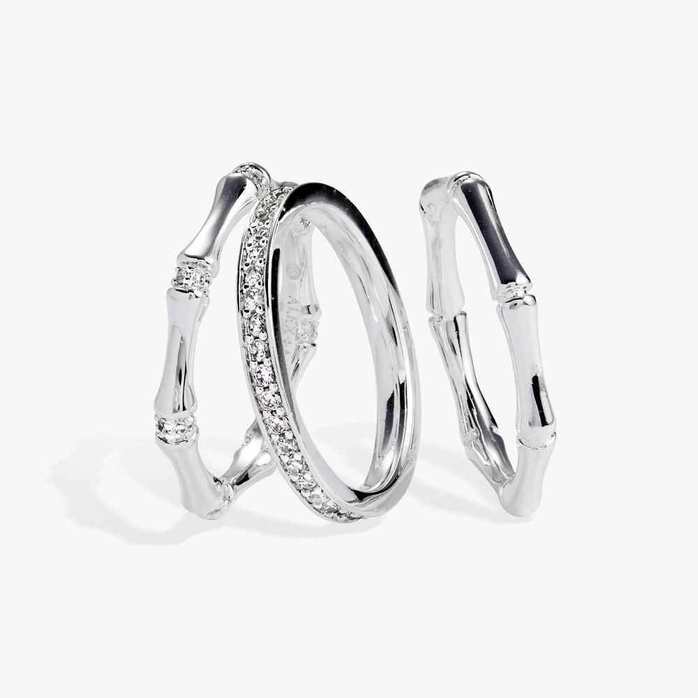 Bamboo Trio Ring Set, Rings, $ 44.00, A Moment Of Now™