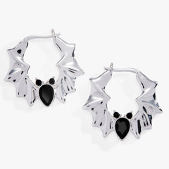 Crystal Bat Hoop Earrings, Earrings, $ 38.00, A Moment Of Now™