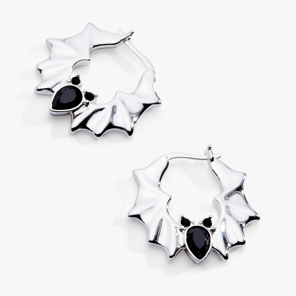Crystal Bat Hoop Earrings, Earrings, $ 38.00, A Moment Of Now™