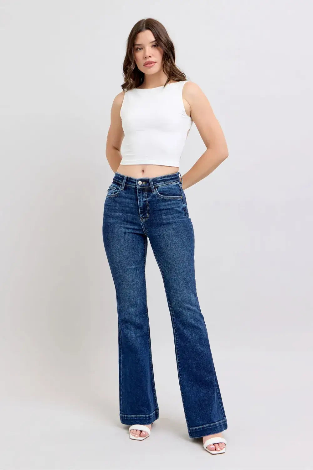 Judy Blue High Rise Flare Jeans with Pockets Plus Size, , $ 65.00, A Moment Of Now™