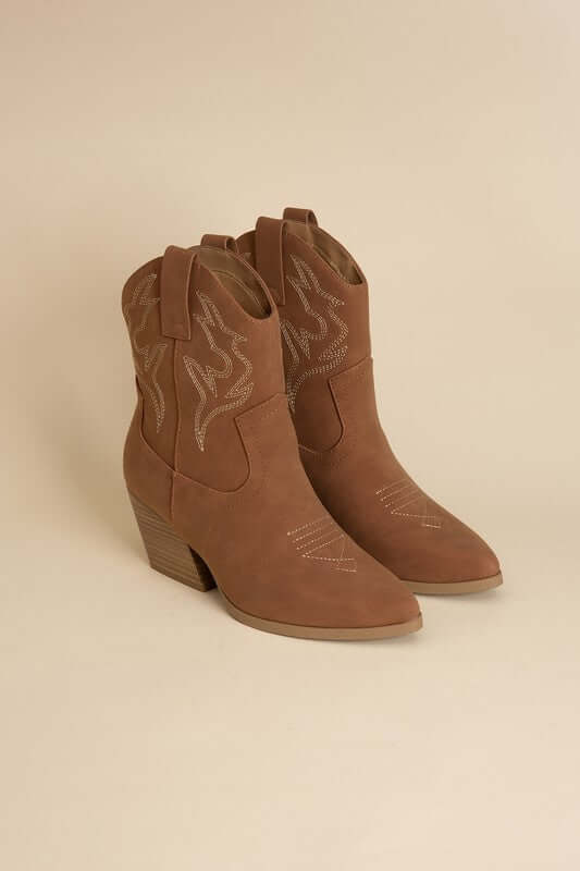 Blazing-S Western Cowgirl Embroidery Ankle Boots, Fortune Dynamic, $ 56.95