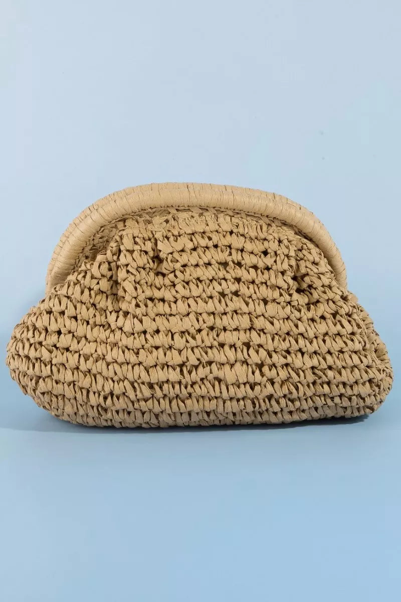 Woven Raffia Frame Shoulder Bag | Boutique In USA, Shoulder Bags, $ 53.00, A Moment Of Now™