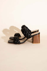 BUGGY-S Braided Straps Mule Heels Sandals, Fortune Dynamic, A Moment Of Now