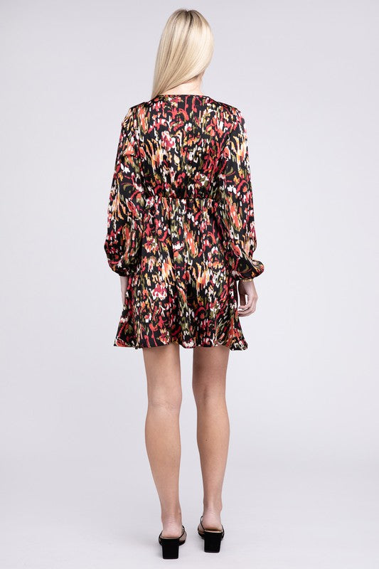 Shop Floral Print V Neck Mni Dress | Women's Clothing Online, Dresses, USA Boutique