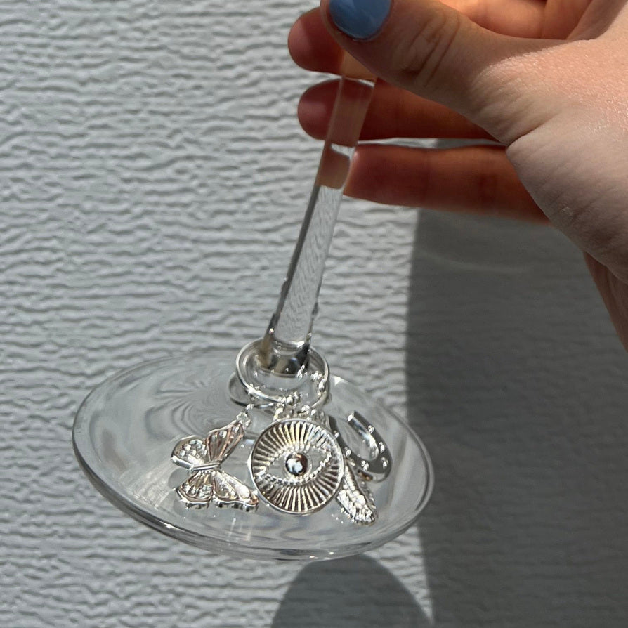 Good Vibes Wine Glass Charm Set of 4, Accessories, $ 4.90, A Moment Of Now™
