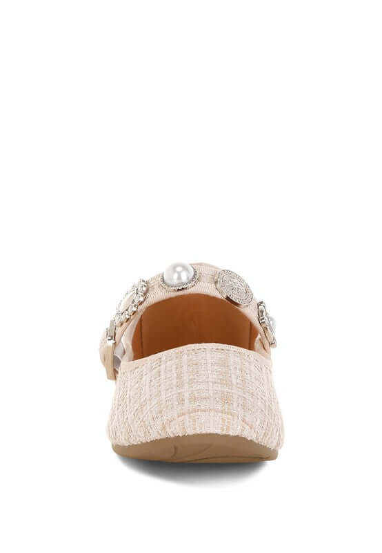 Noyama Charms Embellished Tweed Mary Janes Flats, Mary Janes Flats, $ 70.00, A Moment Of Now™