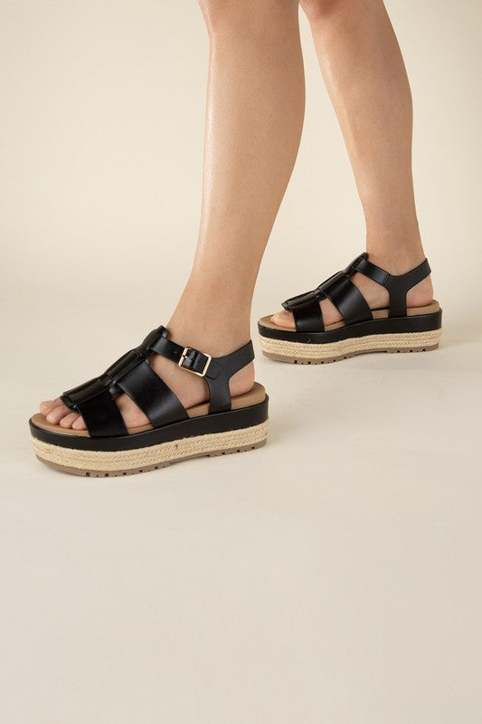 Shop Women's Black Espadrille Gladiator Sandals | Boutique Shoes & Footwear, Sandals, USA Boutique