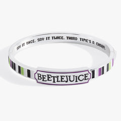 BEETLEJUICE™ 'Say It Once. Say It Twice. Third Time's A Charm' Bangle, Bracelets, $ 48.00, A Moment Of Now™