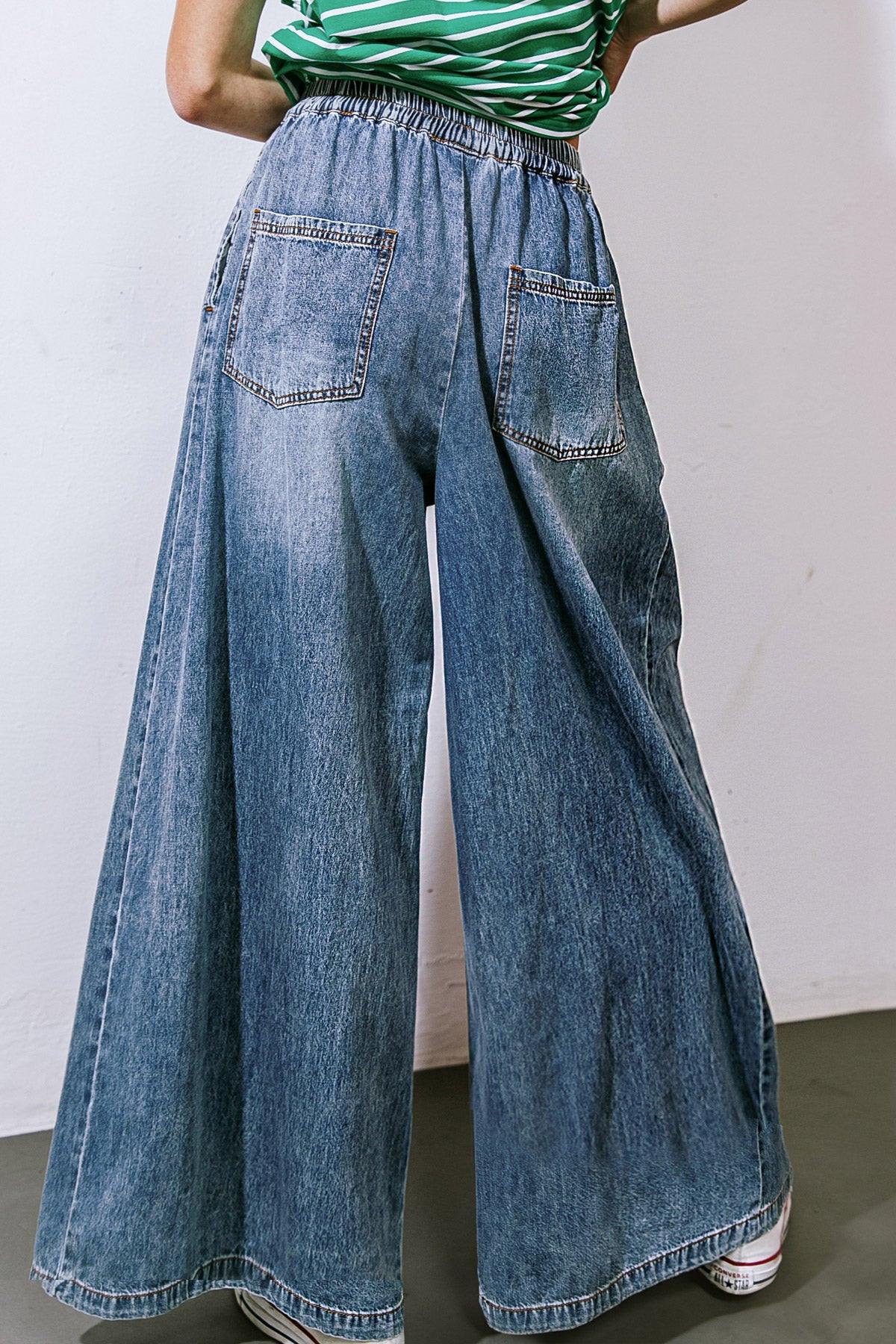 Streetside Sonnet Denim Pants, PANTS, $ 50.00, A Moment Of Now™