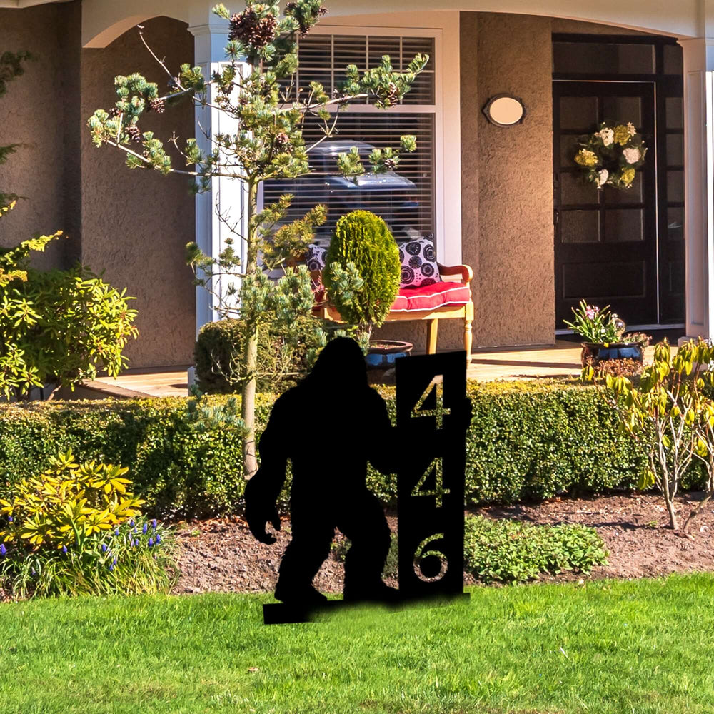 Custom Bigfoot House Number Package - Unique Address Sign, Metal Signs, $ 62.95, A Moment Of Now™