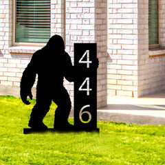 Custom Bigfoot Address Number Package Check In Photo Sign Yard Decor