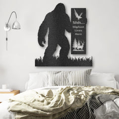 Bigfoot Custom Name, Address, Message Metal Steel Wall Decor Personalized Gift