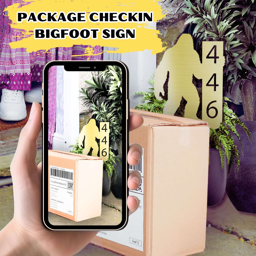 Custom Bigfoot House Number Package - Unique Address Sign, Metal Signs, $ 62.95, A Moment Of Now™
