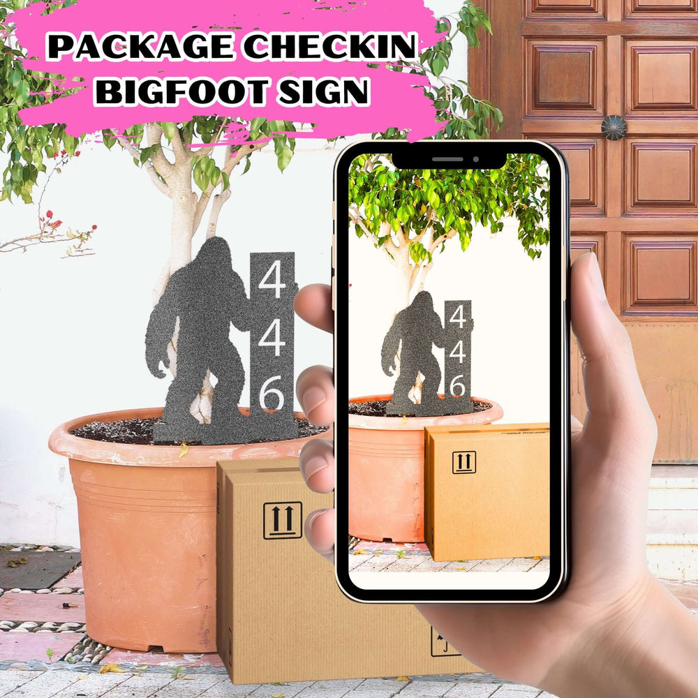 Custom Bigfoot House Number Package - Unique Address Sign, Metal Signs, $ 62.95, A Moment Of Now™