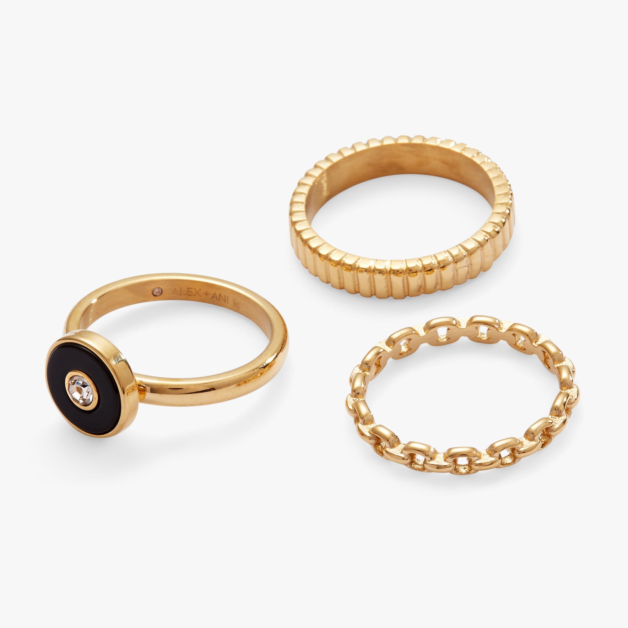 Black Onyx Ring Set of 3, Rings, $ 23.90, A Moment Of Now™