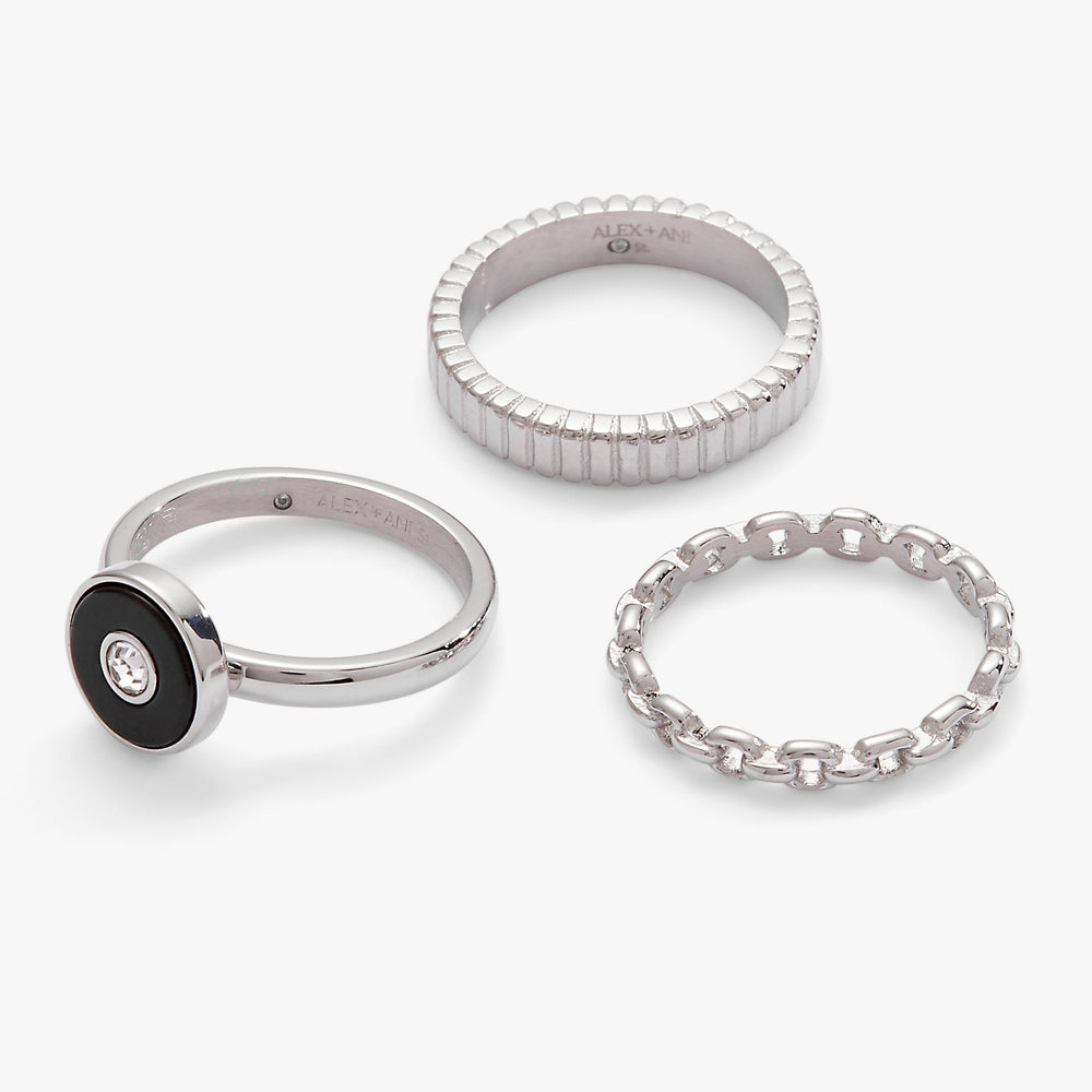 Black Onyx Ring Set of 3, Rings, $ 23.90, A Moment Of Now™