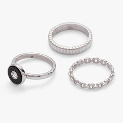 Black Onyx Ring Set of 3, Rings, $ 23.90, A Moment Of Now™