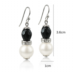 Black & White Pearl Beaded Earrings | Modern Fashion Jewelry, Earrings, $ 18.99, A Moment Of Now™